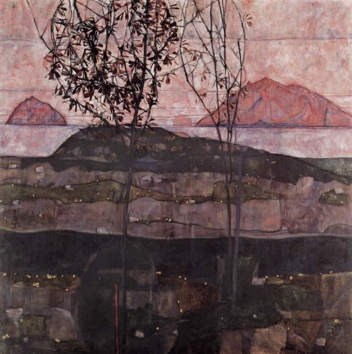 Egon Schiele Sundown